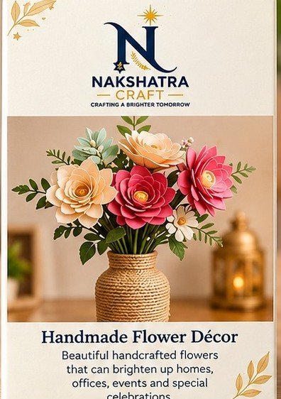 Handmade Flower Décor Vase