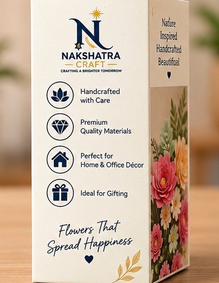 Handmade Flower Décor Vase - Image 3