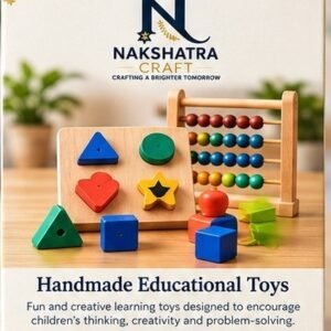 Nakshatra Craft Handmade Educational Wooden Learning Toy Set