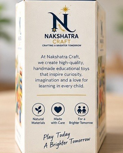 Nakshatra Craft Handmade Educational Wooden Learning Toy Set - Image 4