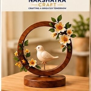 Handcrafted Floral Bird Home Decor