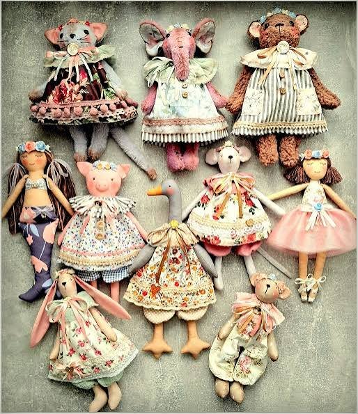 handmade fabric doll